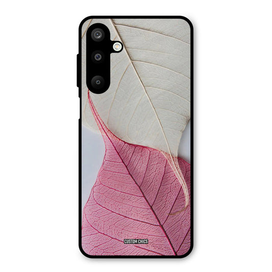 Transparent Leaf Samsung Galaxy M16 Mobile Back Cover - Aesthetic PrintShield Case