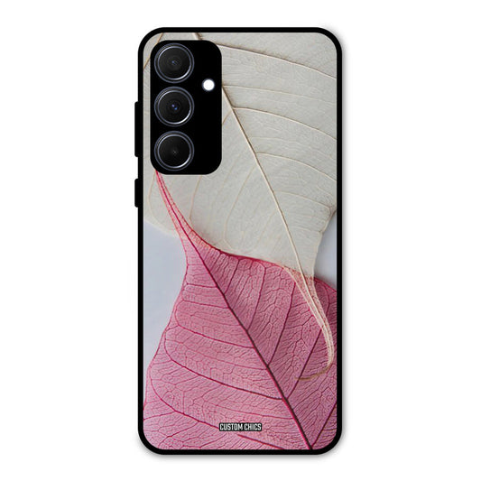 Transparent Leaf Samsung Galaxy A35 5G Mobile Back Cover - Aesthetic PrintShield Case