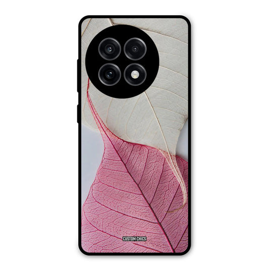 Transparent Leaf OnePlus 13R Mobile Back Cover - Aesthetic PrintShield Case