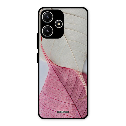 Transparent Leaf Redmi 12 5G Mobile Back Cover - Aesthetic PrintShield Case
