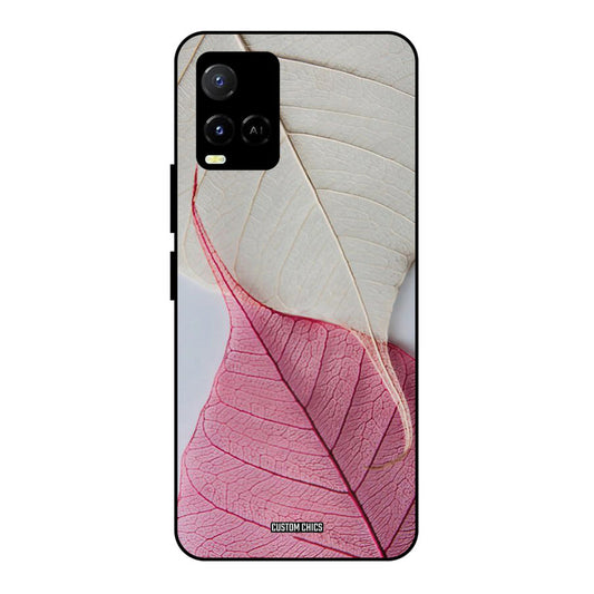 Transparent Leaf Vivo Y33s Mobile Back Cover - Aesthetic PrintShield Case