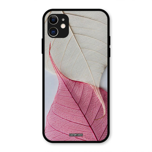 Transparent Leaf IPhone 11 Mobile Back Cover - Aesthetic PrintShield Case