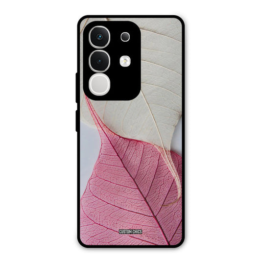 Transparent Leaf Vivo T4x Mobile Back Cover - Aesthetic PrintShield Case