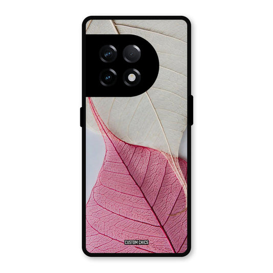 Transparent Leaf OnePlus 11R Mobile Back Cover - Aesthetic PrintShield Case