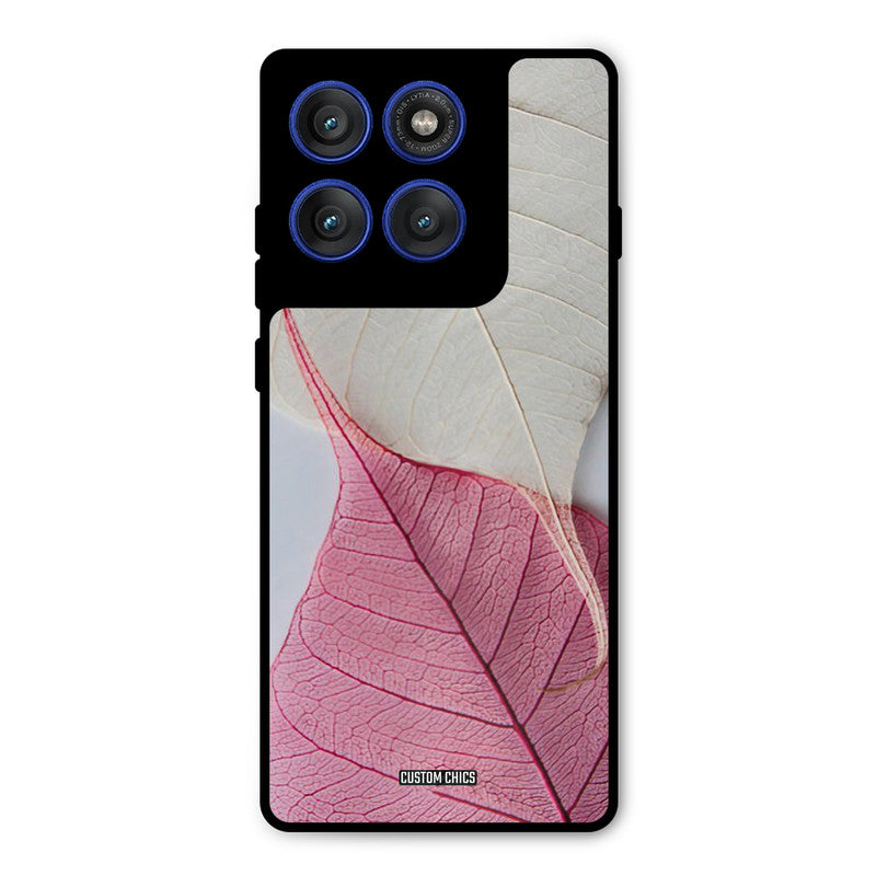 Transparent Leaf Motorola Edge 60 Pro Mobile Back Cover - Aesthetic PrintShield Case