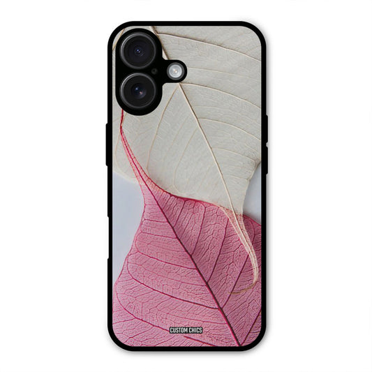 Transparent Leaf iPhone 16 Mobile Back Cover - Aesthetic PrintShield Case