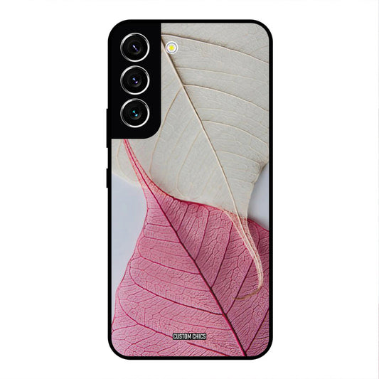 Transparent Leaf Samsung Galaxy S22 Mobile Back Cover - Aesthetic PrintShield Case