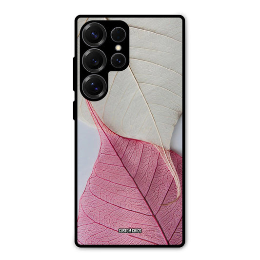 Transparent Leaf Samsung Galaxy S25 Ultra Mobile Back Cover - Aesthetic PrintShield Case