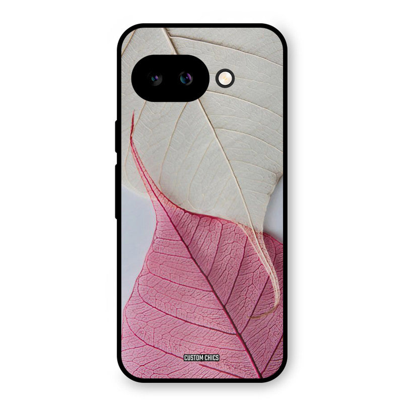 Transparent Leaf Google Pixel 9A Mobile Back Cover - Aesthetic PrintShield Case