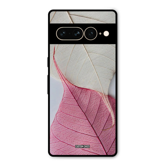 Transparent Leaf Google Pixel 7 Pro Mobile Back Cover - Aesthetic PrintShield Case