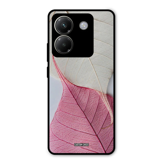 Transparent Leaf Poco M7 Pro Mobile Back Cover - Aesthetic PrintShield Case
