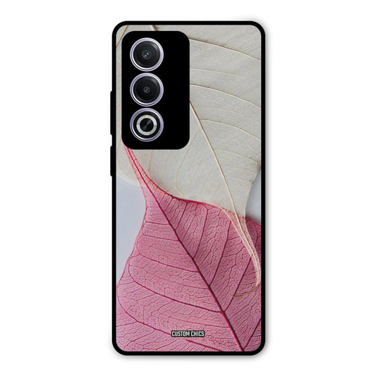 Transparent Leaf Oppo A3 Pro Mobile Back Cover - Aesthetic PrintShield Case