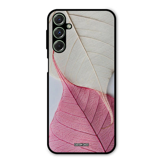Transparent Leaf Samsung Galaxy M34 Mobile Back Cover - Aesthetic PrintShield Case