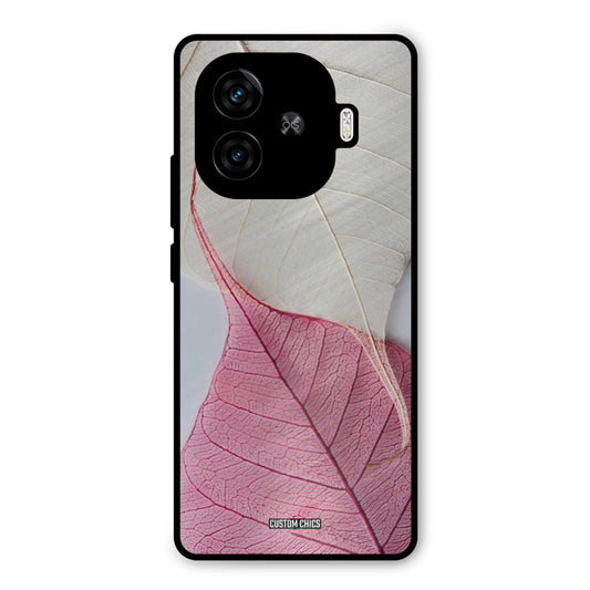 Transparent Leaf iQoo Z9 Turbo Mobile Back Cover - Aesthetic PrintShield Case