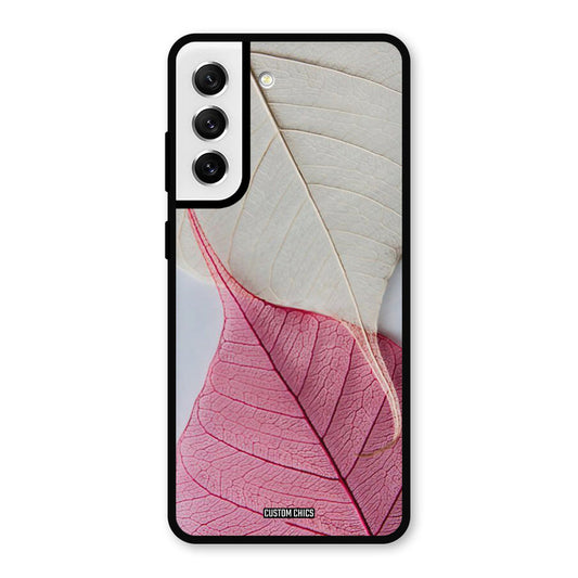 Transparent Leaf Samsung Galaxy S21 FE 5G Mobile Back Cover - Aesthetic PrintShield Case
