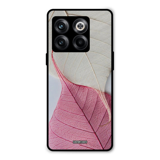 Transparent Leaf Oneplus 10T Mobile Back Cover - Aesthetic PrintShield Case