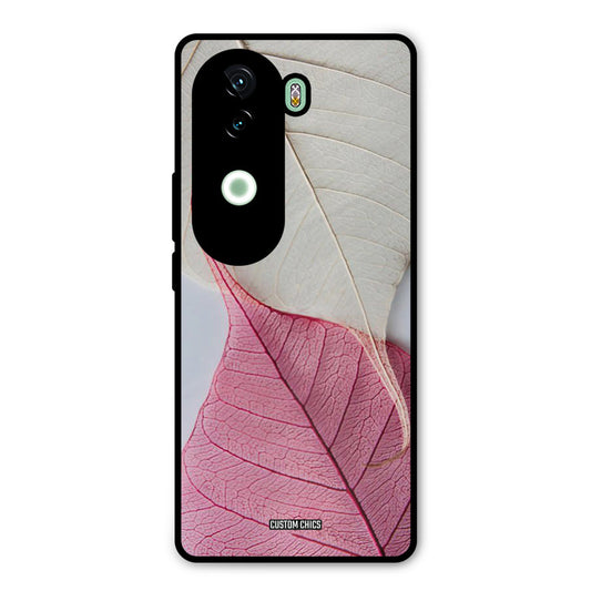Transparent Leaf Vivo V40e Mobile Back Cover - Aesthetic PrintShield Case