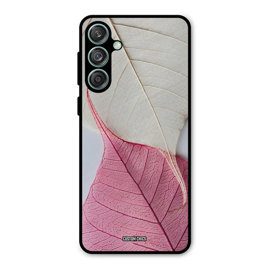 Transparent Leaf Samsung Galaxy M55 5G Mobile Back Cover - Aesthetic PrintShield Case