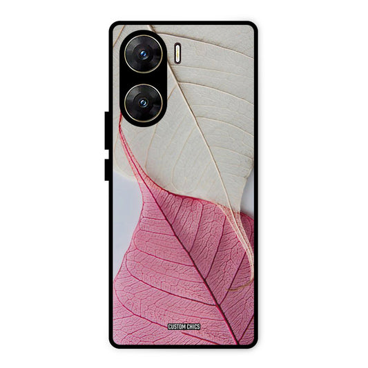 Transparent Leaf Vivo V29e Mobile Back Cover - Aesthetic PrintShield Case