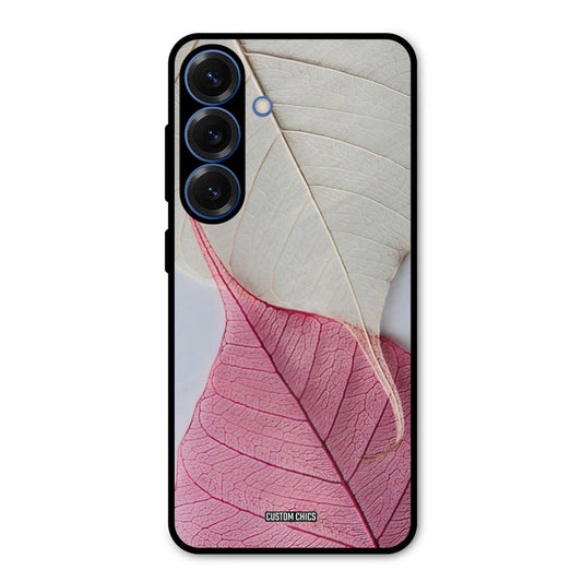 Transparent Leaf Samsung Galaxy S25 Mobile Back Cover - Aesthetic PrintShield Case
