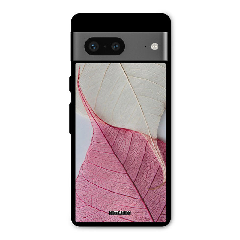 Transparent Leaf Google Pixel 7 Mobile Back Cover - Aesthetic PrintShield Case