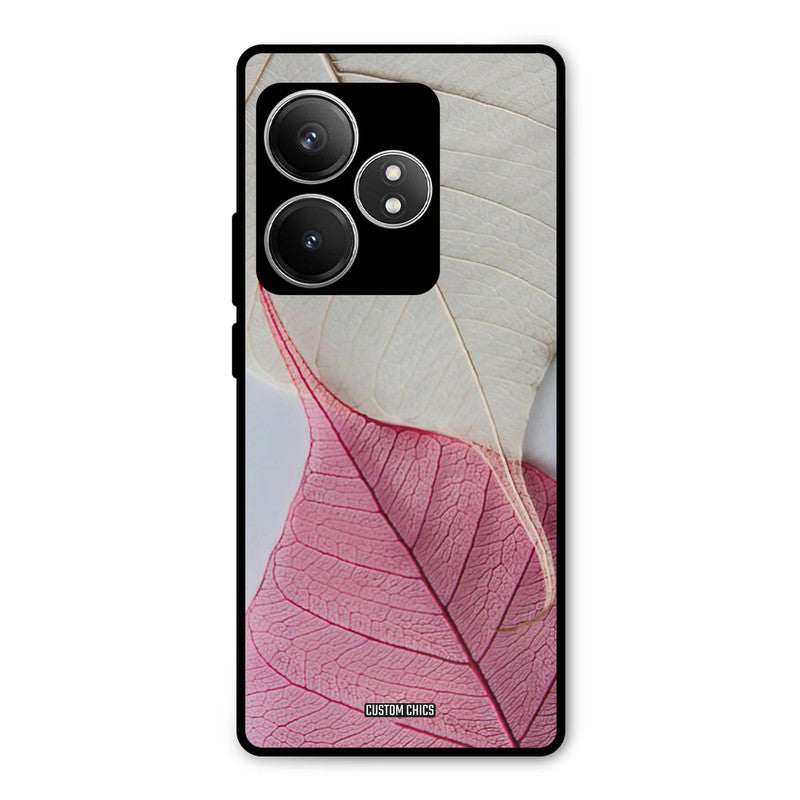 Transparent Leaf Realme GT 6T Mobile Back Cover - Aesthetic PrintShield Case