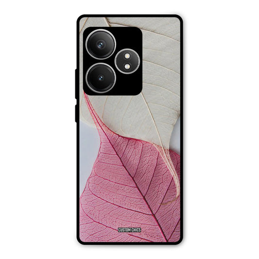 Transparent Leaf Realme GT 6T Mobile Back Cover - Aesthetic PrintShield Case