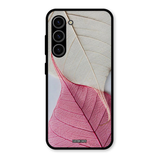 Transparent Leaf Samsung Galaxy S23 Mobile Back Cover - Aesthetic PrintShield Case