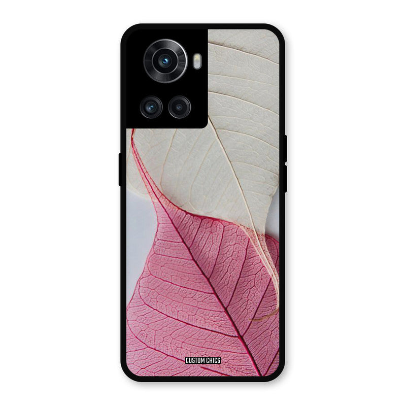 Transparent Leaf OnePlus 10R Mobile Back Cover - Aesthetic PrintShield Case