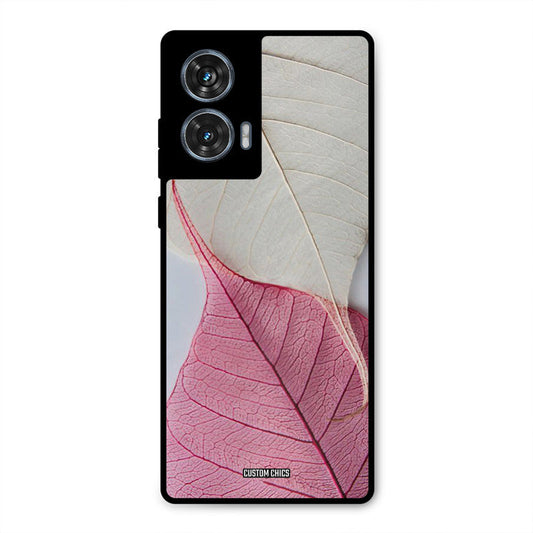 Transparent Leaf Moto G96 Mobile Back Cover - Aesthetic PrintShield Case