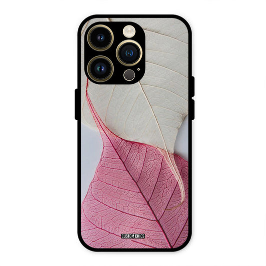 Transparent Leaf iPhone 14 Pro Max Mobile Back Cover - Aesthetic PrintShield Case