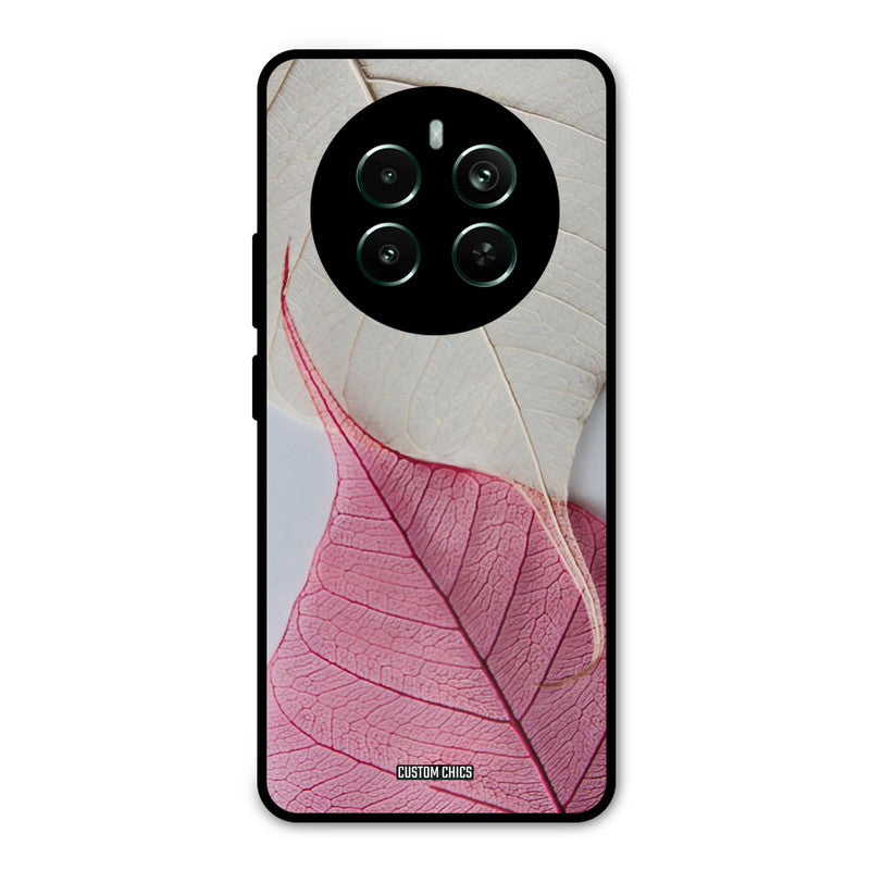 Transparent Leaf Realme 12 Plus Mobile Back Cover - Aesthetic PrintShield Case