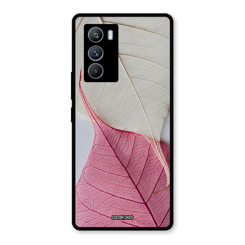 Transparent Leaf iQOO 9SE Mobile Back Cover - Aesthetic PrintShield Case