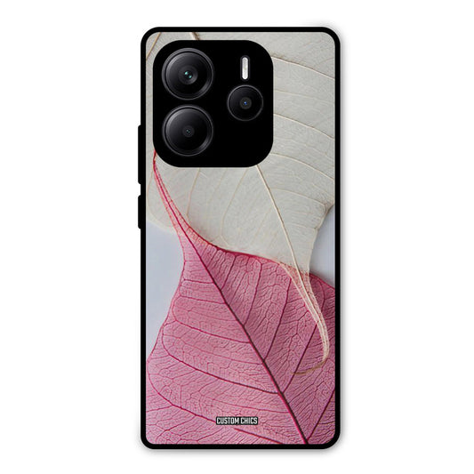 Transparent Leaf Redmi Note 14 Mobile Back Cover - Aesthetic PrintShield Case