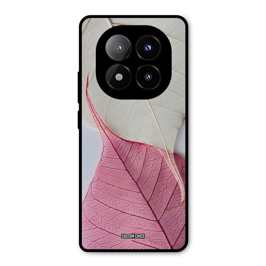 Transparent Leaf Redmi Note 14 Pro Plus 5G Mobile Back Cover - Aesthetic PrintShield Case