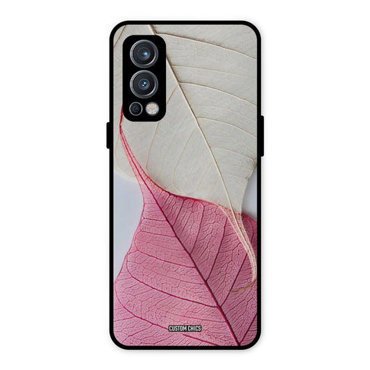 Transparent Leaf OnePlus Nord 2 5G Mobile Back Cover - Aesthetic PrintShield Case