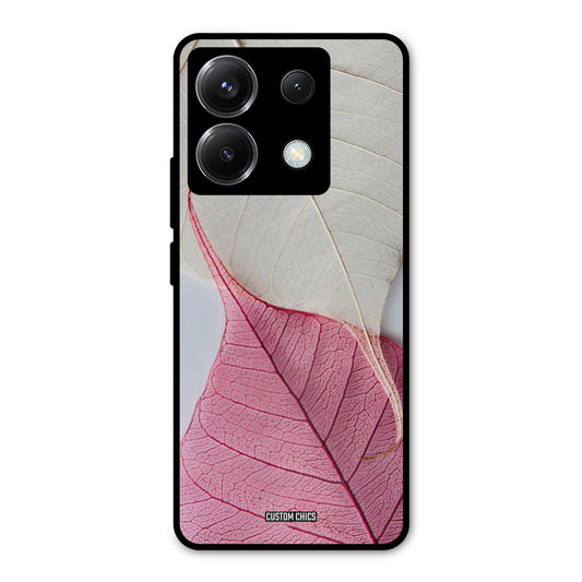 Transparent Leaf Poco X6 Mobile Back Cover - Aesthetic PrintShield Case
