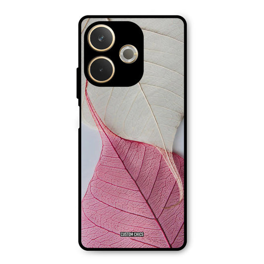 Transparent Leaf Oppo A5 Pro Mobile Back Cover - Aesthetic PrintShield Case