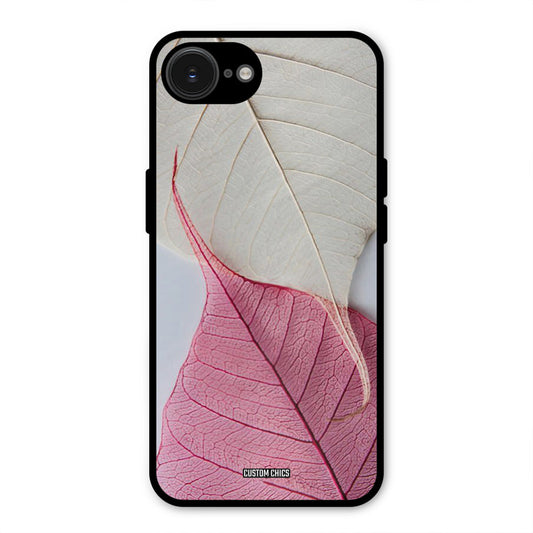 Transparent Leaf iPhone 16e Mobile Back Cover - Aesthetic PrintShield Case