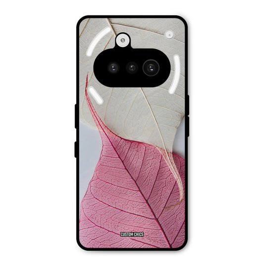 Transparent Leaf Nothing Phone 3A Mobile Back Cover - Aesthetic PrintShield Case