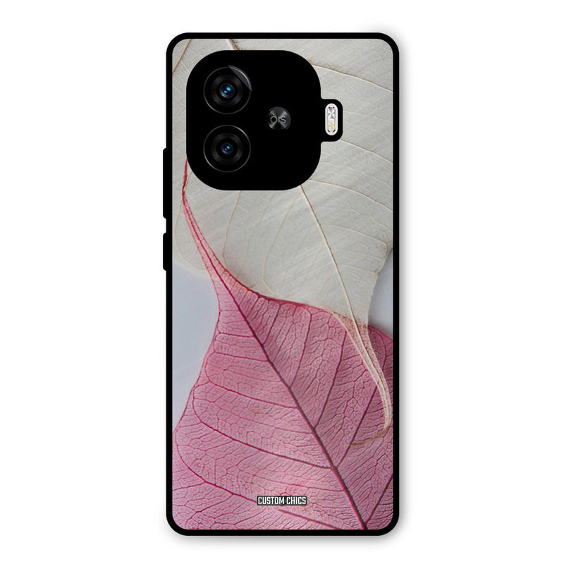 Transparent Leaf iQoo Neo 10R Mobile Back Cover - Aesthetic PrintShield Case