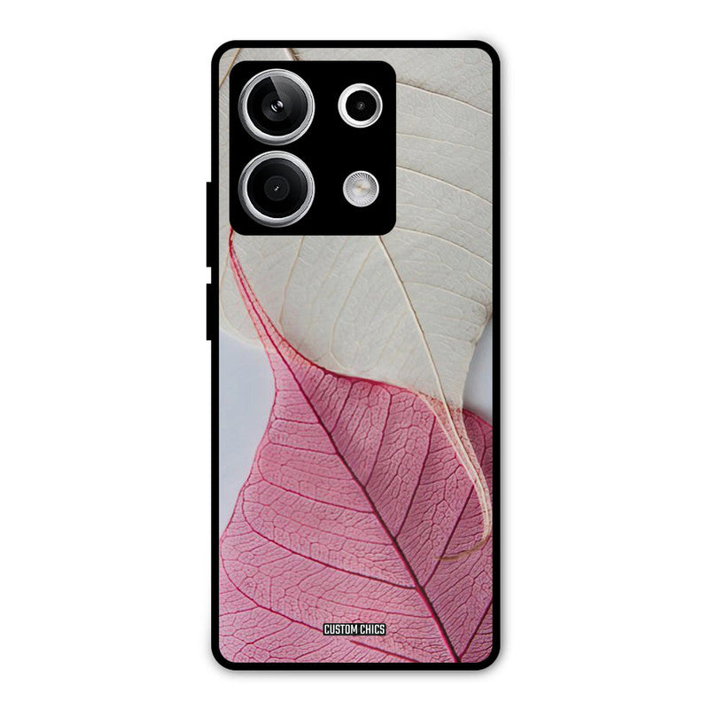Transparent Leaf Redmi Note 13 5G Mobile Back Cover - Aesthetic PrintShield Case