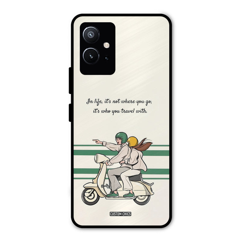 Travel Partner Vivo Y75 5G Mobile Back Cover - Cute PrintShield Case