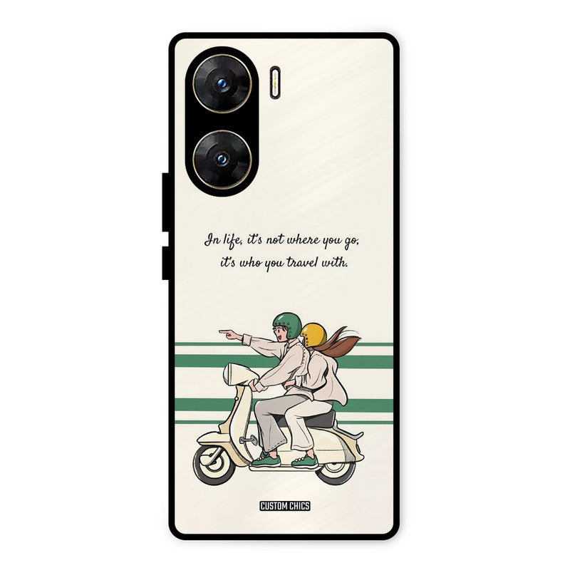 Travel Partner Vivo V29e Mobile Back Cover - Cute PrintShield Case