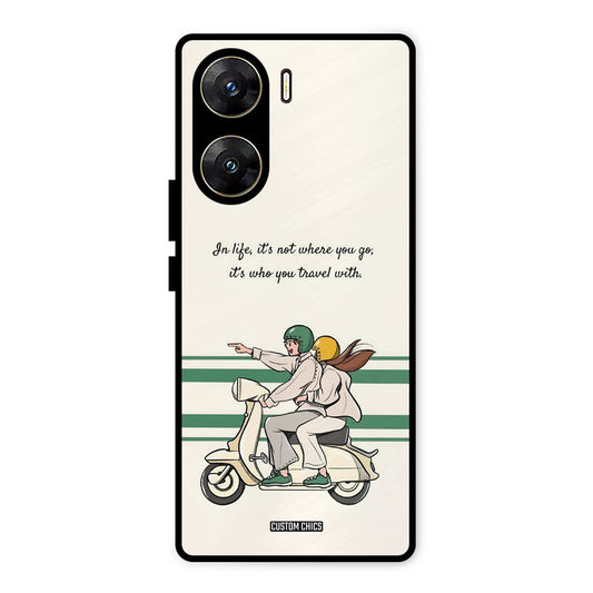 Travel Partner Vivo V29e Mobile Back Cover - Cute PrintShield Case