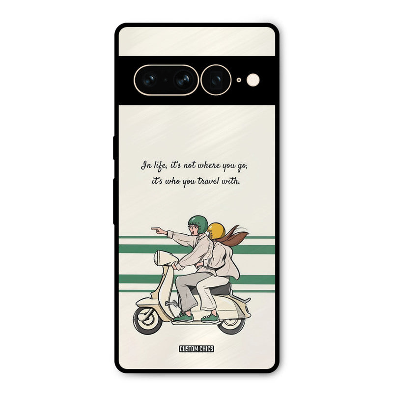 Travel Partner Google Pixel 7 Pro Mobile Back Cover - Cute PrintShield Case