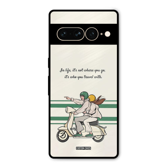 Travel Partner Google Pixel 7 Pro Mobile Back Cover - Cute PrintShield Case