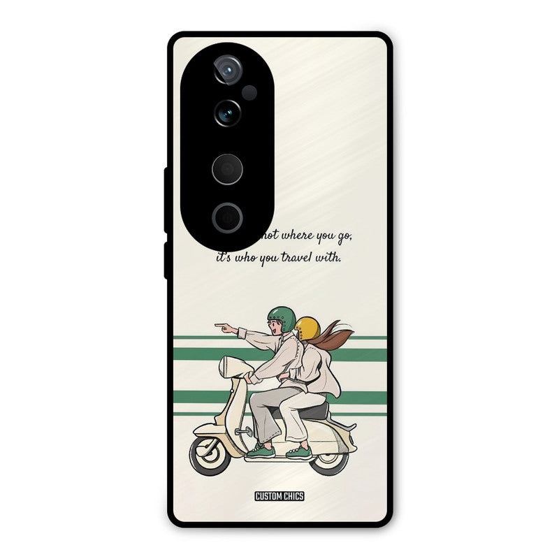 Travel Partner Vivo V40 Mobile Back Cover - Cute PrintShield Case