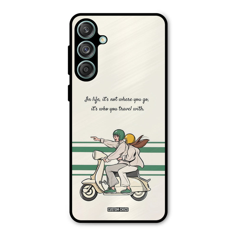 Travel Partner Samsung Galaxy M55 5G Mobile Back Cover - Cute PrintShield Case