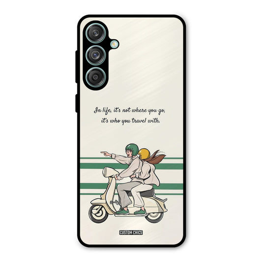 Travel Partner Samsung Galaxy M55 5G Mobile Back Cover - Cute PrintShield Case